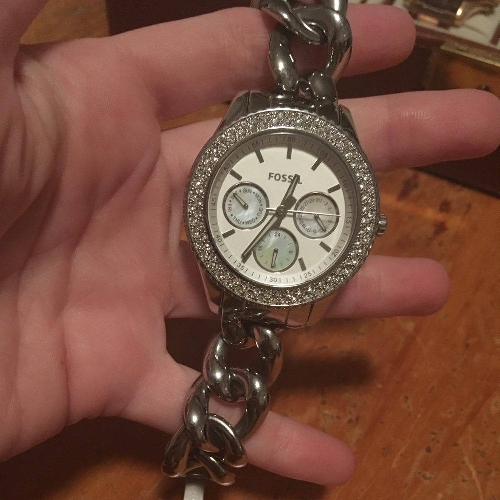 Fossil Braided Links Watch